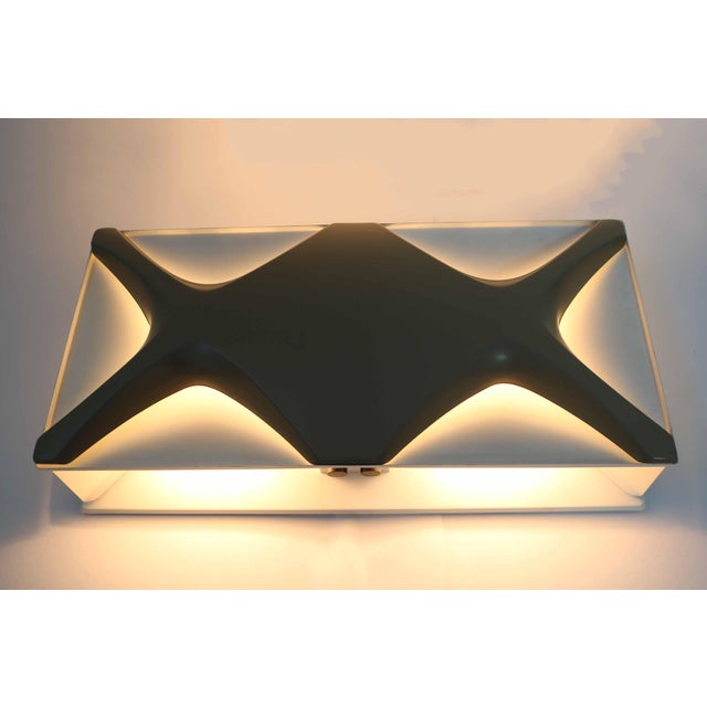 1960s Large Cross Oyster Wall Lamp by Klaus Link for Neuhaus Leuchten, 1960s For Sale - Image 5 of 11
