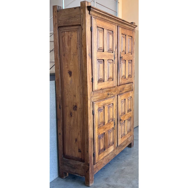Baroque Wardrobe, Cupboard or Cabinet, Walnut, Castilian Influence, Spain Restored For Sale - Image 3 of 10