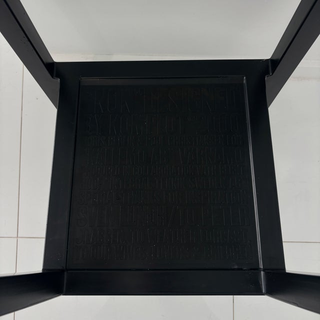 Black Boris Berlin and Poul Christiansen’s Non Chairs X Komplot Design | 2000 | Set of 2 | Black For Sale - Image 8 of 12