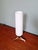 Scandinavian Tripod Table Lamp in Brass, Teak and White Satin Opaline Glass, 1960 For Sale - Image 9 of 15