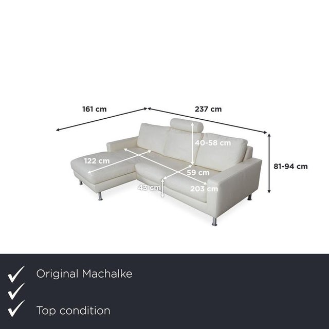 The Machalke leather corner sofa is an excellent example of German upholstery craftsmanship, characterized by striking...