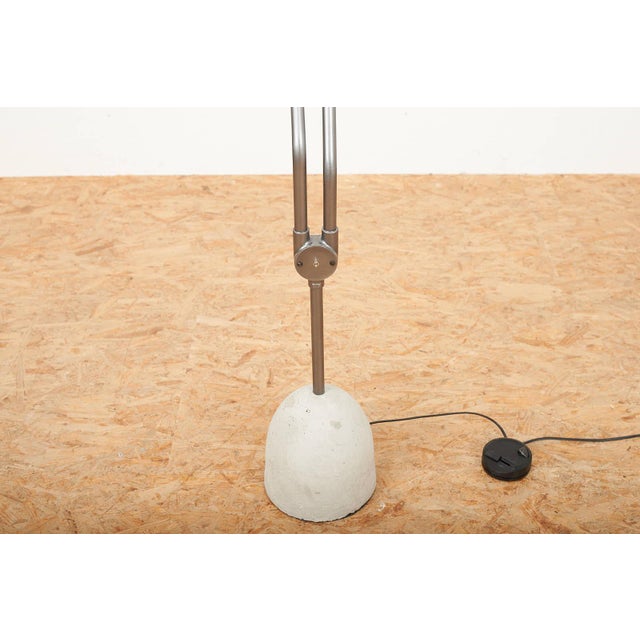 Late 20th Century Tree Tops Light Floor Lamp with Concrete Base Dark Grey Metal Stem by Ron Arad for Barton, 1983 For Sale - Image 5 of 13
