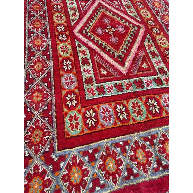 Rustic Antique Moroccan Tribal Rug, 1890s For Sale - Image 3 of 18