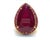 Gemstone Bochic "Capri" Vintage Natural Ruby & Diamonds Ring Set in 18K Gold & Silver For Sale - Image 7 of 18