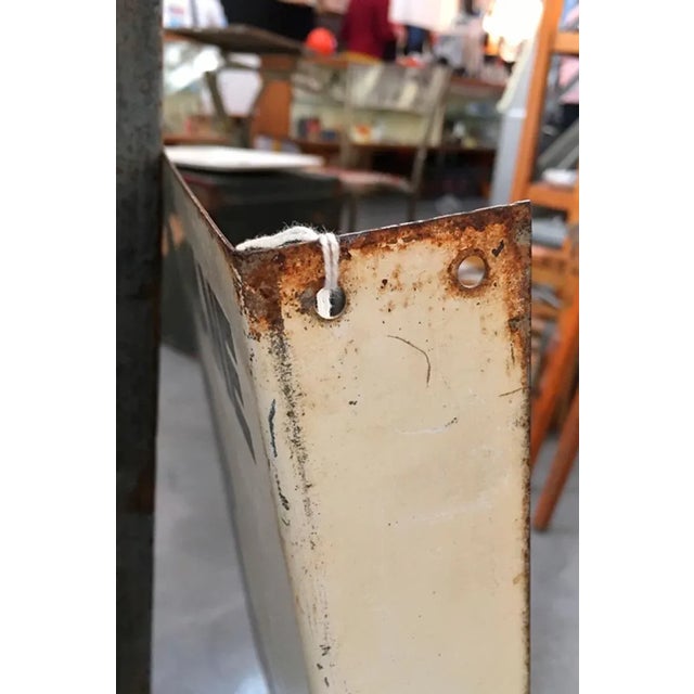 French Glazed Advertising Butagaz Sign, 1950s For Sale - Image 6 of 7