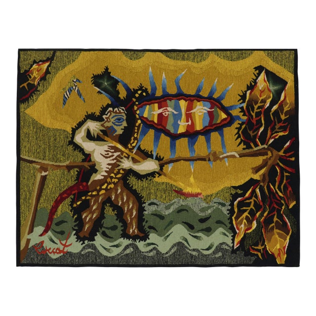 Vintage Jean Lurcat Pictorial Tapestry “The Bribeur” | Rug & Kilim For Sale