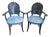 Pair of Lacquered Vintage Italian Hand Carved Grotto Shell Chairs For Sale
