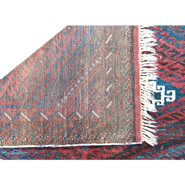 Vintage Afghani Baluch Rug For Sale - Image 11 of 13