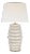 Kelly Wearstler by Visual Comfort Signature Phoebe Extra Large Stacked Table Lamp in Antiqued White with Linen Shade For Sale