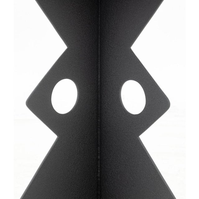 Postmodern Black Patinated Metal Table For Sale - Image 4 of 7
