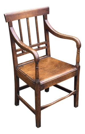 Antique George III Country House Chair in Elm, 1790