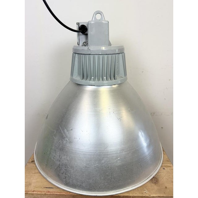 Large Industrial Aluminum Pendant Light from Elektrosvit, 1960s For Sale - Image 15 of 18