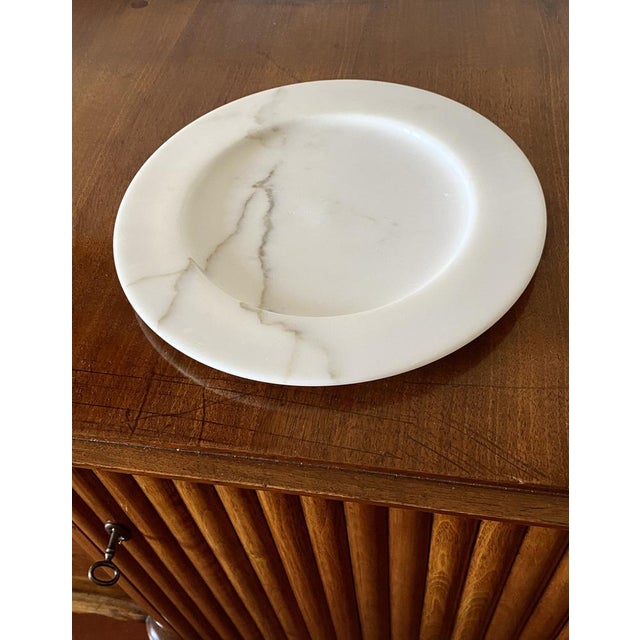 Sergio Asti White Carrara Marble Centerpiece by Sergio Asti, Italy, 1970s For Sale - Image 4 of 15