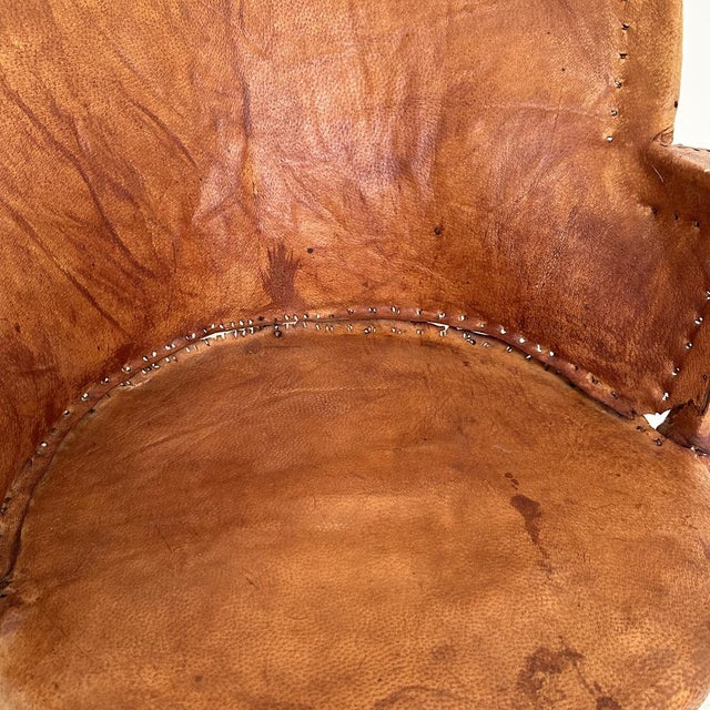 Mid-Century Modern Mexican Equipales Armchair in Leather and Wood, 1970 For Sale - Image 11 of 13