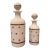 Antique Portieux Vallerysthal French White Opaline Gold Star Apothecary Bottles — Pair For Sale