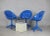 Space Age Resin and Steel Chairs, France, 1970, Set of 3 For Sale - Image 12 of 18
