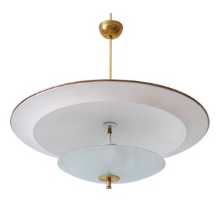 Large Mid-Century Modern UFO Ceiling or Pendant Lamp, Germany, 1950s For Sale