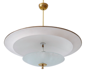 Large Mid-Century Modern UFO Ceiling or Pendant Lamp, Germany, 1950s
