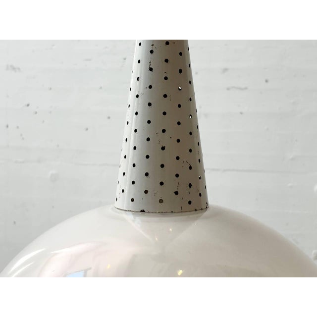 Pendant Lamp by Mathieu Matégot for Holophane, 1950s For Sale - Image 5 of 12