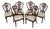 Set of 6 Maitland Smith Shield Back Mahogany Dining Chairs For Sale