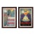 Pair of Vintage French Art Deco Advertising Posters — “Cognac Jacquet” & “Valencia” Aperitif — Large Framed Wall Art Set For Sale