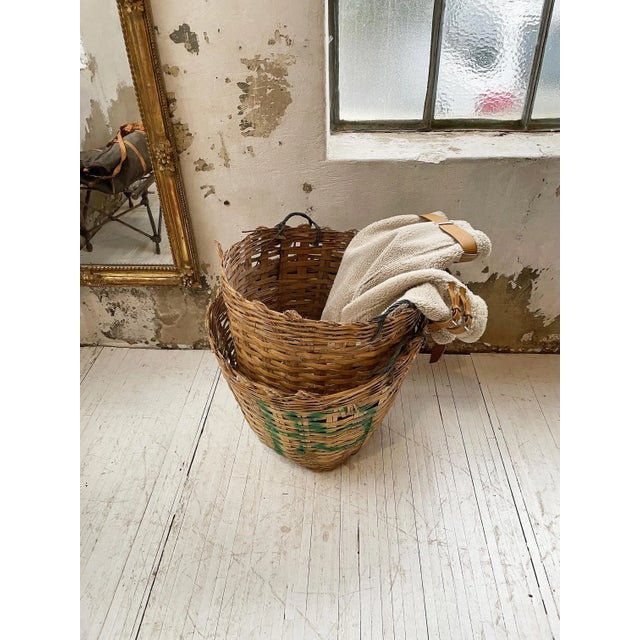 Wood XXL Laundry Baskets, 1970s, Set of 3 For Sale - Image 7 of 18