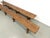 Brown Benches in Oak, 1950s, Set of 2 For Sale - Image 8 of 15