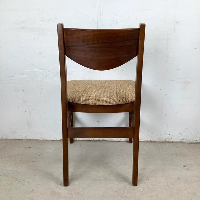 1960s Mid-Century Modern Walnut Dining Chair For Sale - Image 5 of 12
