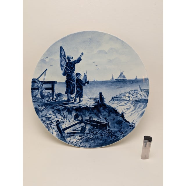 Large Art Nouveau Wall Plate from Villeroy & Boch Mettlach, 1890s For Sale - Image 3 of 4
