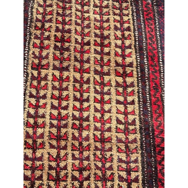 Small Vintage Baluch Rug, 1950s For Sale - Image 3 of 14