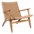 CH-25 Lounge Chair in Oak attributed to Hans J. Wegner for Carl Hansen & Søn, 1950s For Sale