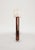 Handcrafted Ceramic Floor Lamp in Red Glaze With Linen Lampshade For Sale - Image 4 of 12