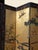 Chinoiserie Oriental Asian Four Panel Screen Gold Chinoiserie Coromandel Room Divider Geese For Sale - Image 3 of 12