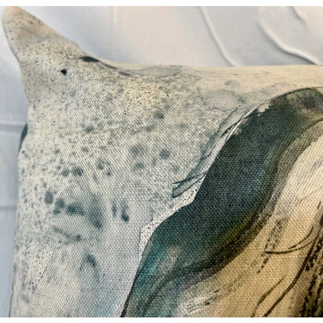 Square Pillow Adorned With a Tibetan Terrier Dog Portrait - Made in the U K For Sale In Dallas - Image 6 of 10