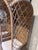 Pair Mid 20th Century of Hooded Tall Back Wicker Chairs For Sale - Image 4 of 9