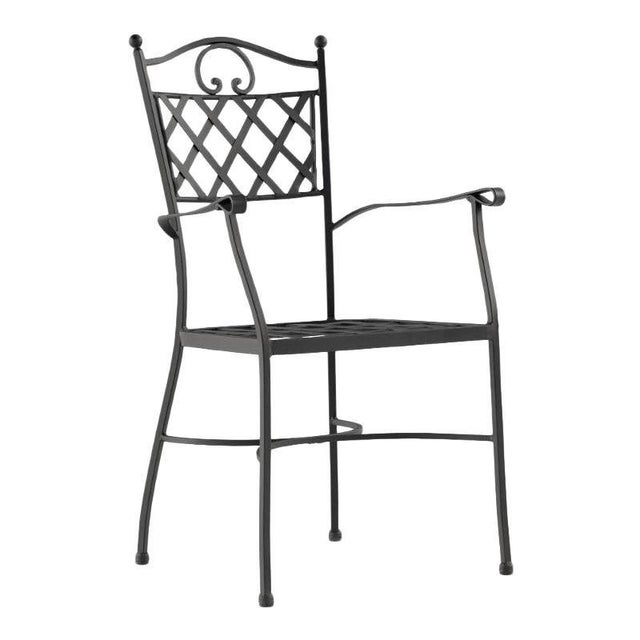 Early 21st Century Armchair / Chair in Wrought Iron, Garden Furniture, Indoor and Outdoor For Sale - Image 5 of 18