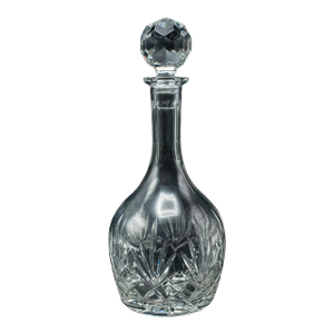 Vintage Medium Bodied Wine Decanter, English, Cut Glass, Merlot, Grenache, 1970