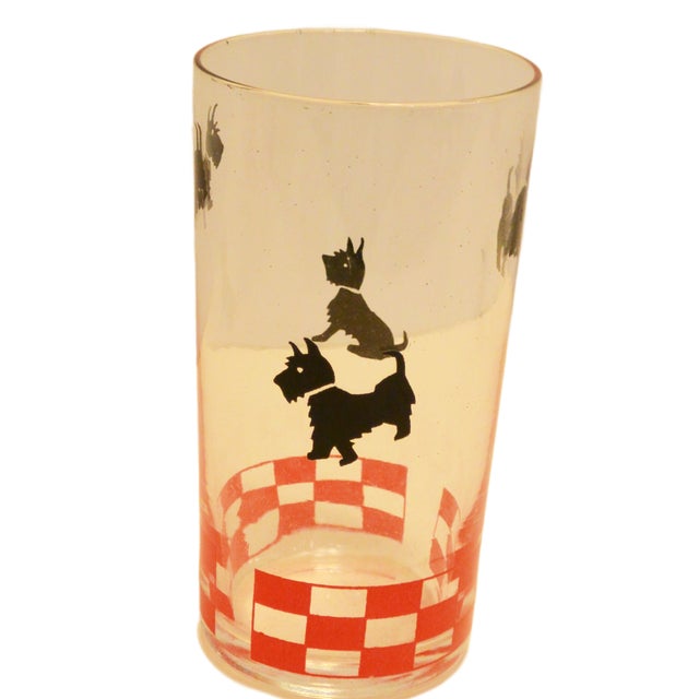 Rare 1950s Federal Glass "Scottie Dog" Ball Pitcher & 7-Piece Set For Sale - Image 12 of 12