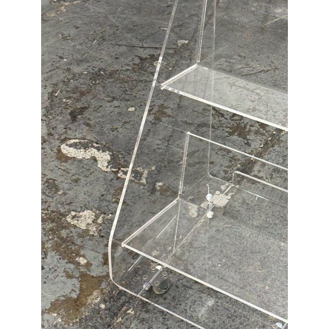 Crate & Kids Acrylic Rolling Book Cart For Sale - Image 10 of 12