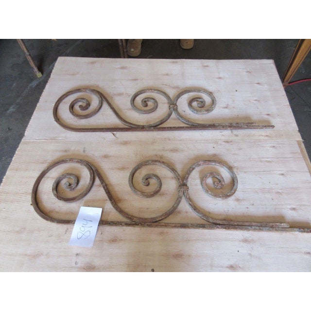 Victorian Antique Victorian Iron Brackets or Garden Ornaments- A Pair For Sale - Image 3 of 5