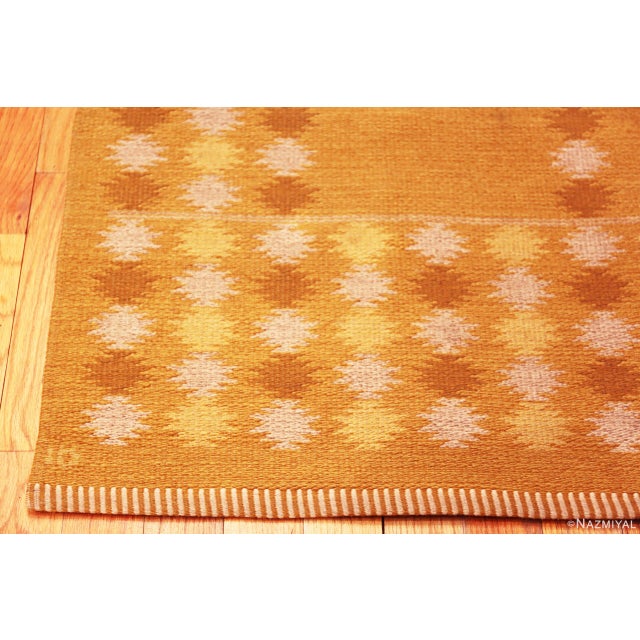Textile Nazmiyal Collection Vintage Double-Sided Scandinavian Kilim Rug For Sale - Image 7 of 8