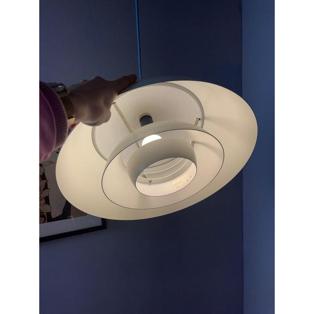 Metal White Safari Pendant Lamp by Christian Hvidt for Nordisk Solar For Sale - Image 7 of 11