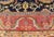 Antique Persian Sultanabad Carpet in Navy Blue Background and Rose Red Border 10'5 X 13' For Sale - Image 18 of 18