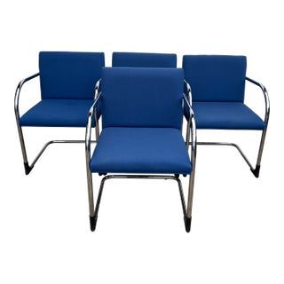 Vintage Gordon International Brno Style Chrome Cantilever Chairs - Set of 4 For Sale