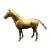 This vintage patinated horse brass statue is a beautiful addition to any collection. Crafted from brass, it exudes a...