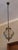 Venetian Murano Blown Frosted Glass Hall Lantern Pendant Light in Iron Frame, Italy, 1960s For Sale - Image 6 of 11