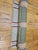 Vintage American Runner, Flat-Woven Wool & Cotton, Allover Pattern, Green Stripes, 4x24 For Sale - Image 10 of 12