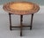 Antique Carved Tiger Oak Folding Tea Coffee Table Barley Twist End of XIXth Century For Sale In Los Angeles - Image 6 of 13