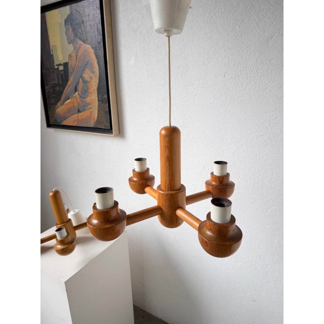 Pine Pendant Lights from Ikea, 1980s, Set of 2 For Sale - Image 10 of 18
