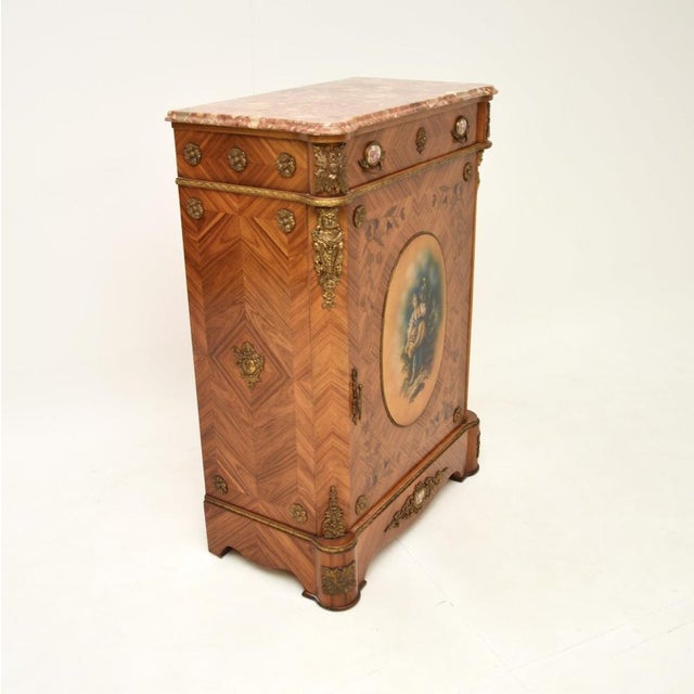 French Marble Top Cabinet, 1920s For Sale - Image 4 of 13